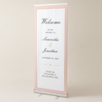 Blush and Gold Script Wedding