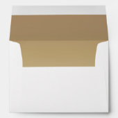 Blush and Gold Simple Wedding Invitations Envelope (Back (Bottom))