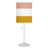 Blush and Golden Mustard Stripe Table Lamp (Right)