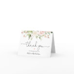 Blush and Greenery Bridal Shower Thank You Card Blush and Greenery Bridal Shower Thank You Card