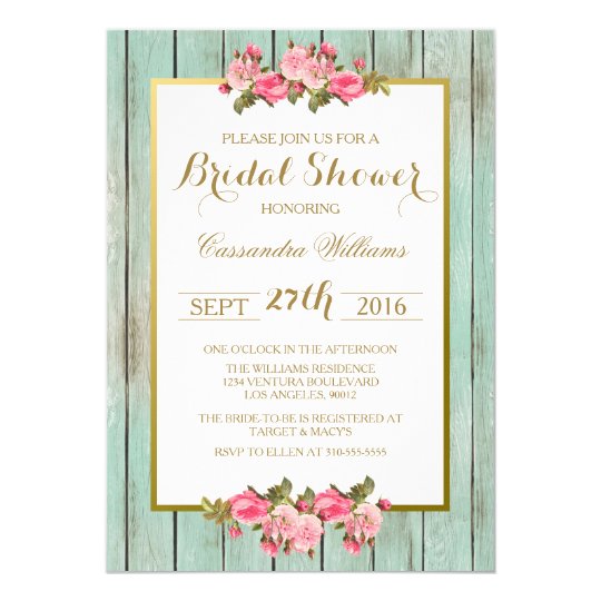 Mint To Be Bridal Shower Invitations 2