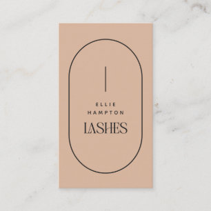 Blush Arch Lashes Beauty Minimalist Customizable   Business Card