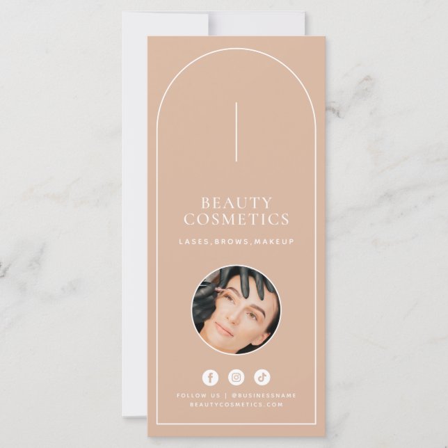 Blush Arch Makeup Beauty Business Price List (Front)
