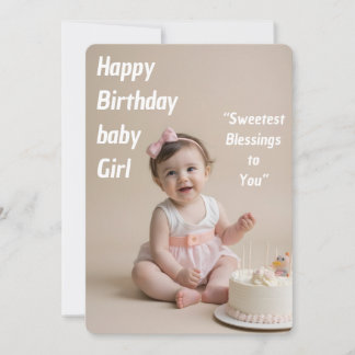 Blush Baby Birthday Girl – Instant Download Invitation