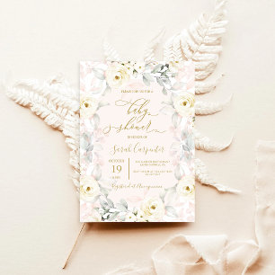 Blush Baby Shower Invitation Girl