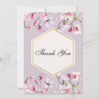 Blush & Bashfull Thank you note Card