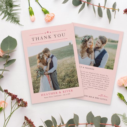 Blush Beautiful Timeless Double Sided Wedding