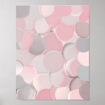 Blush Beige and Cream Abstract Circle Pattern Neut