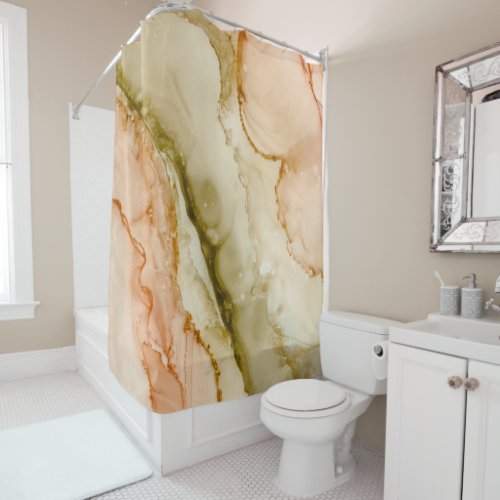 Blush Beige Pastel Shower Curtain