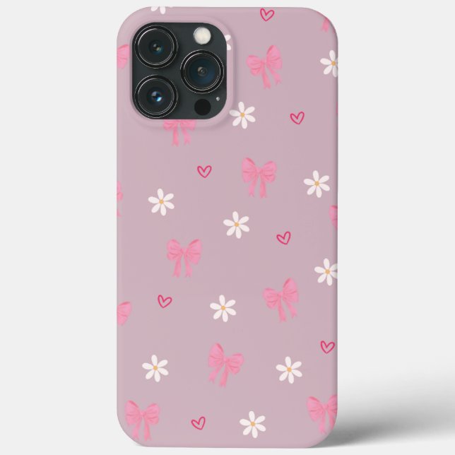 Blush Bloom - Cute Pink Floral Phone Case (Back)