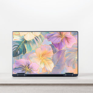 Blush Bloom Exotic Leaves Flower HP Laptop Skin