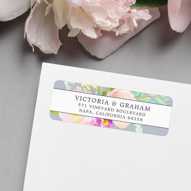 Blush Bloom | Floral Return Address Label (Creator Uploaded)