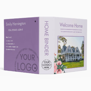 Blush Bloom Home Mauve Real Estate Agent 3 Ring Binder