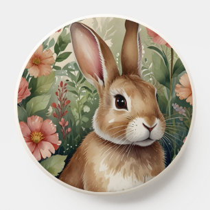 Blush Blooms and Bunny Dreams Pop Socket