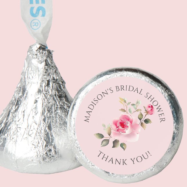 Blush Blossom Bridal Shower Hershey®'s Kisses® (Creator Uploaded)