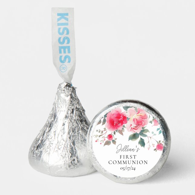Blush Blossom First Communion Hershey®'s Kisses® (Front)