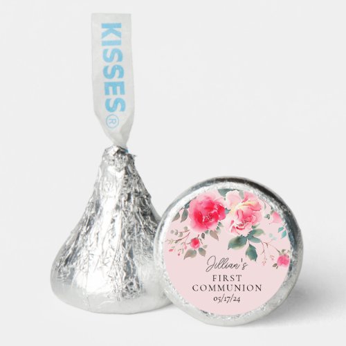 Blush Blossom First Communion Hersheys Kisses