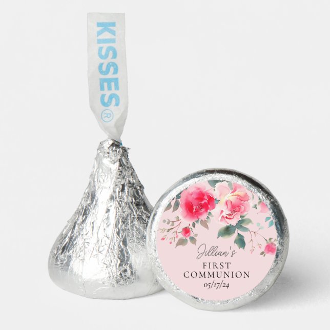 Blush Blossom First Communion Hershey®'s Kisses® (Front)