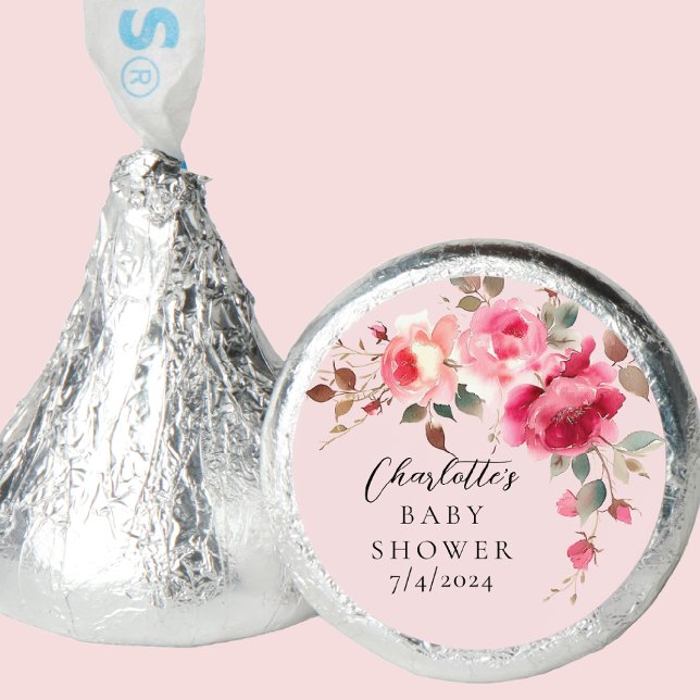 Blush Blossoms Baby Shower Hershey®'s Kisses® (Creator Uploaded)
