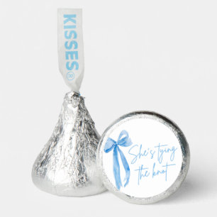 Blush Blue Bow She's Tying the Knot Bridal Shower Hershey®'s Kisses®