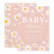 Blush Boho Daisy Flowers Girl Baby Shower