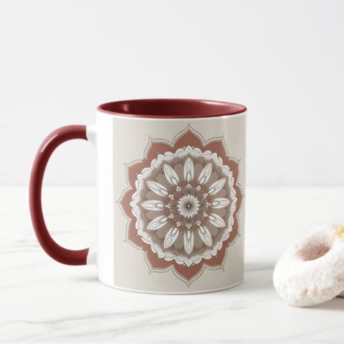 "Blush Boho Mandala | Elegant Coffee Mug" Mug