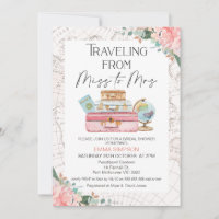 Blush Boho Traveling Miss to Mrs Bridal Shower