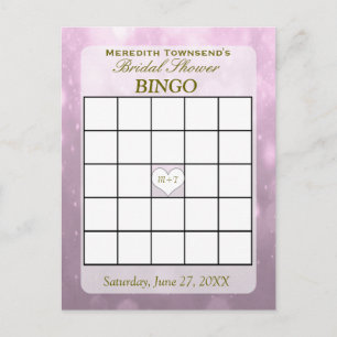 Blush Bokeh Bingo Card