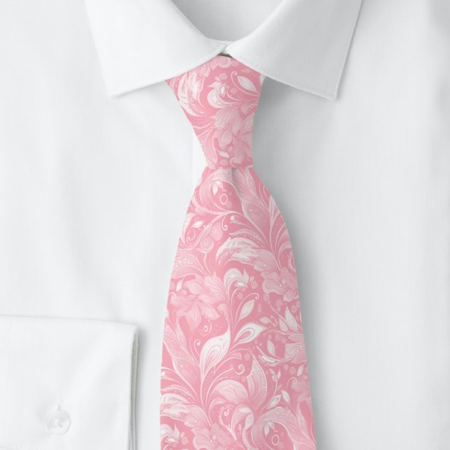 Blush Botanical Batik Neck Tie (Creator Uploaded)