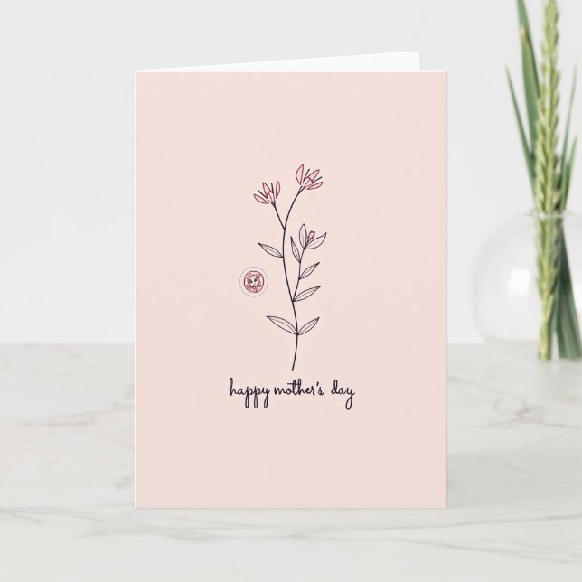 Blush Botanical Card (Front)