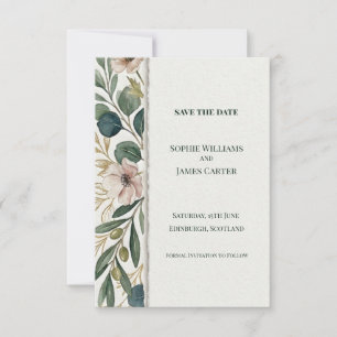 Blush Botanical Save The Date Card