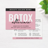 Blush Botox Injection Aftercare Instruction Card (Desk)