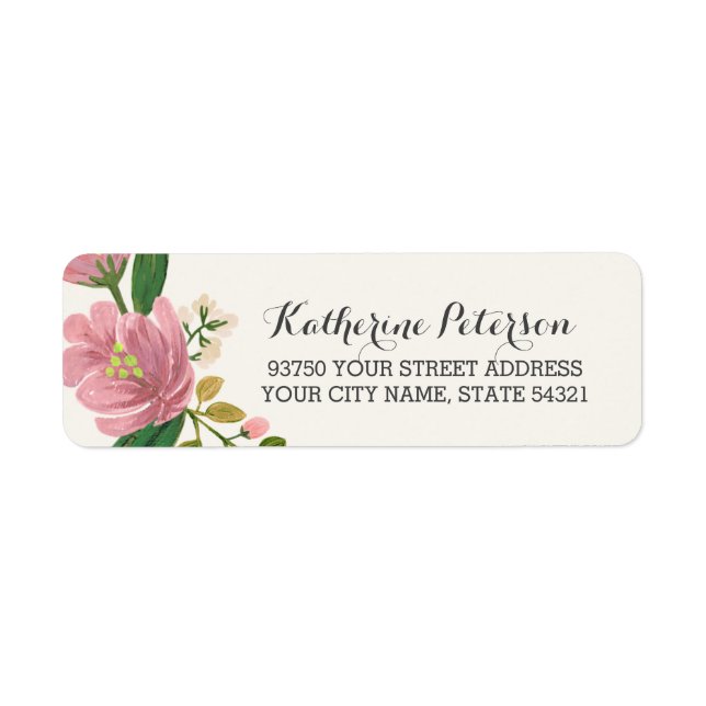 Blush Bouquet Label (Front)