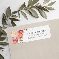 Blush Bouquet Return Address Label