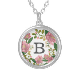 Blush Bouquet Silver Plated Necklace