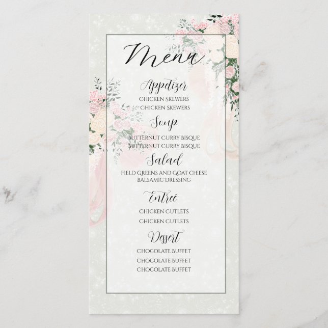 Blush bow and rose wisteria bouquet (Front)