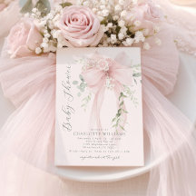 Blush Bow Baby girl Shower