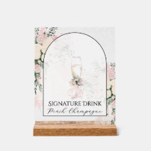 Blush Bow Rose Wisteria Bouquet Signature Drink