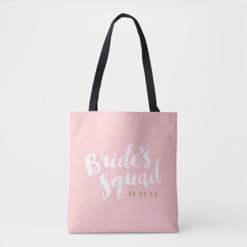 Blush Brides Squad Personalized Bridal Party Tote