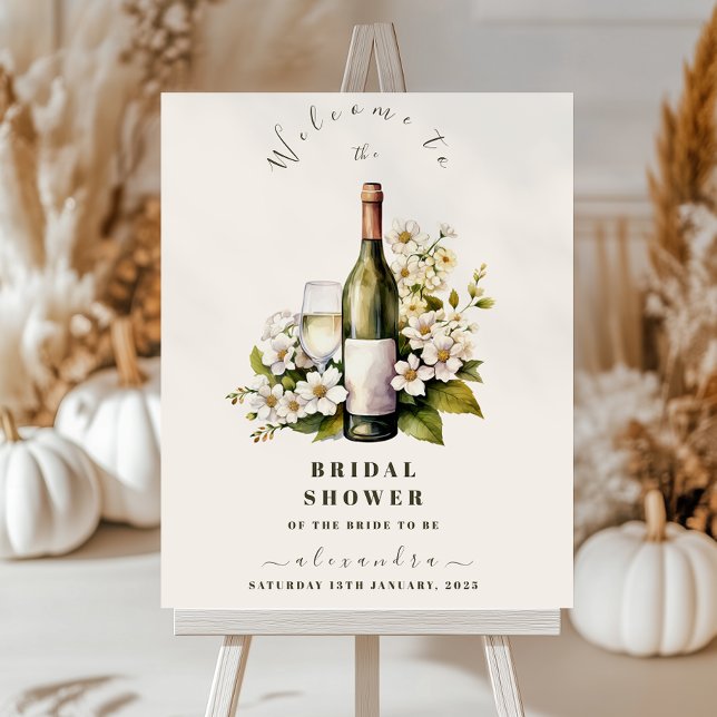 Blush Bubbly & Pearls Bridal Shower  Foam Board (Creator Uploaded)