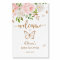 Blush butterfly baby shower welcome