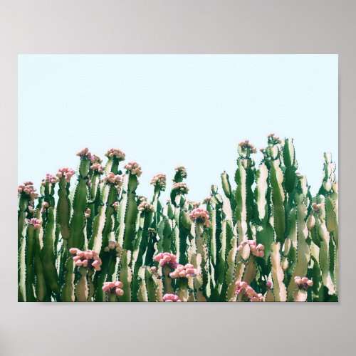 Blush Cactus Poster