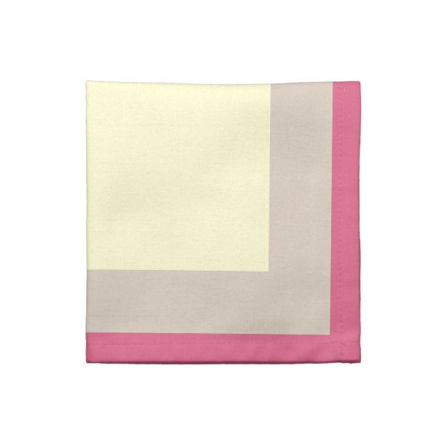 Blush Champagne and Cream Napkins (Quarter Fold)