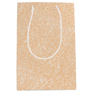 Blush Champagne Pink Glitter Medium Gift Bag