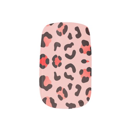 Blush Cheetah Charm Minx Nail Art