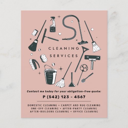 Blush Cleaning Services  Flyer