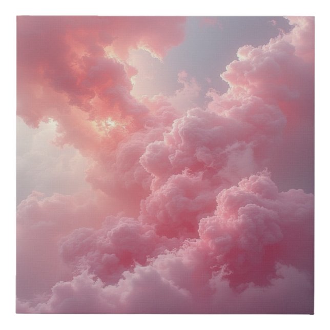 Blush Cloud Mirage 2 Faux Canvas Print (Front)