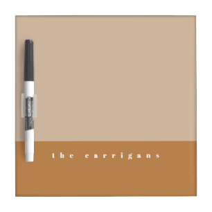 Blush Color Block Dry Erase Board