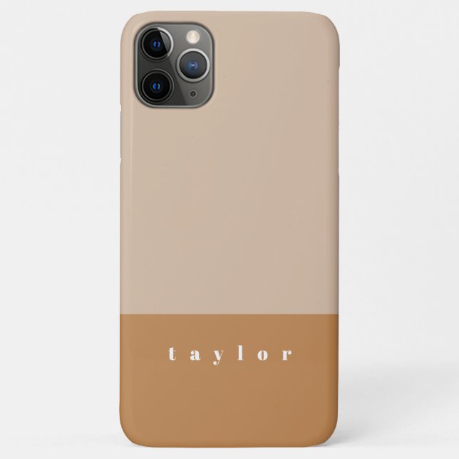 Blush Color Block Personalized Case-Mate iPhone Case (Back)