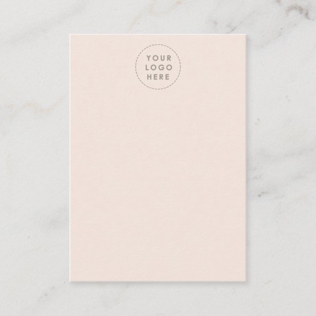 Blush-colored Hair Your Logo Card (Front)